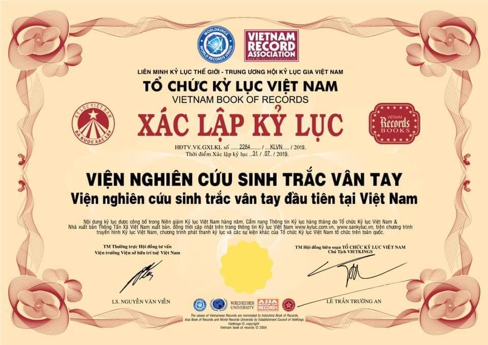 DỊCH VỤ SINH TRẮC VÂN TAY